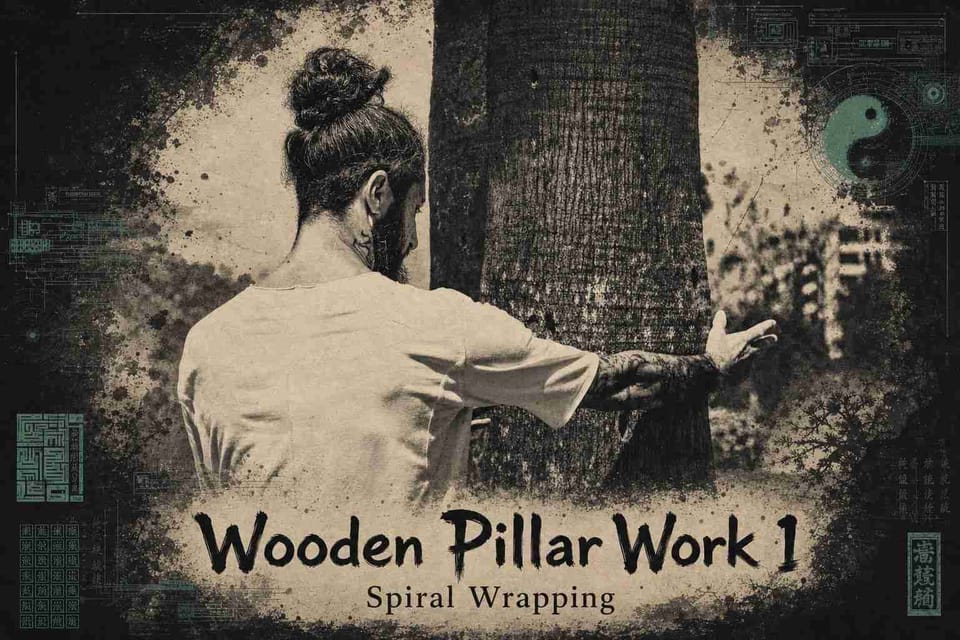 Wooden Pillar Work 1: Spiral Wrapping
