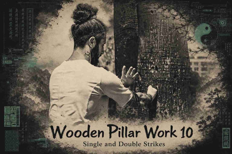 Wooden Pillar Work 10: Single and Double Strikes