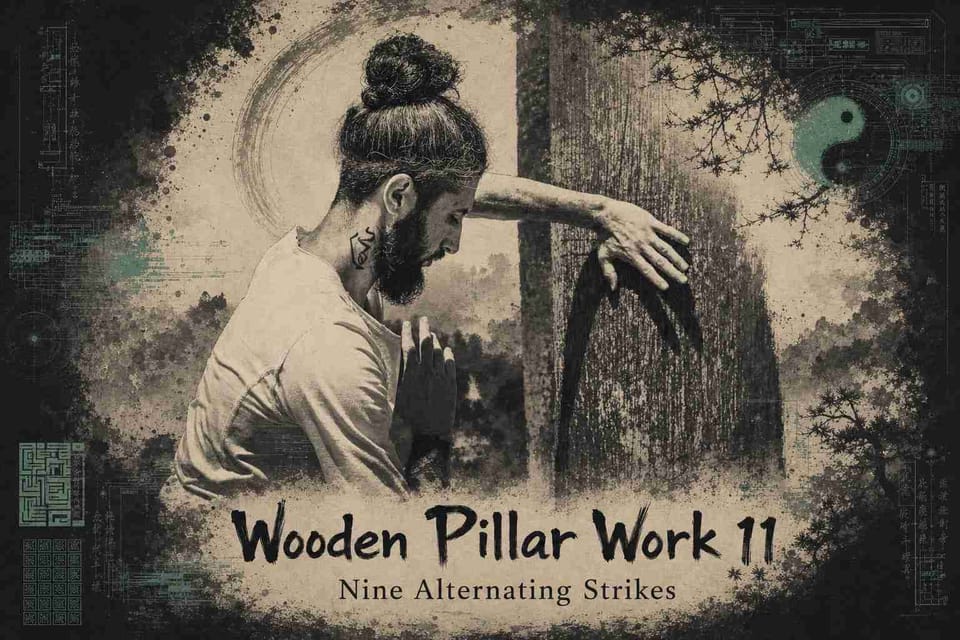Wooden Pillar Work 11: Nine Alternating Strikes
