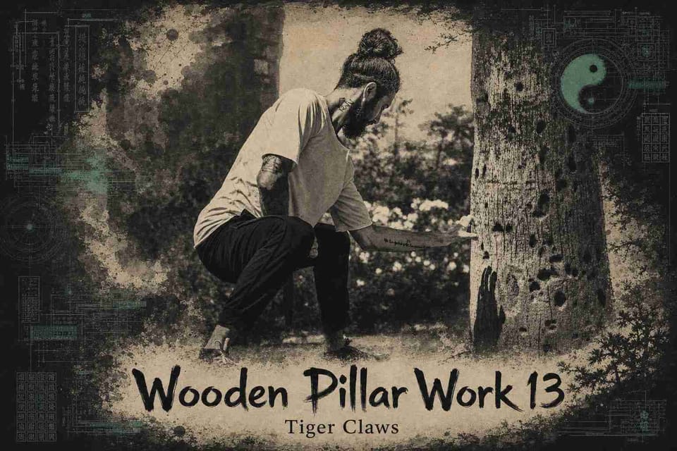 Wooden Pillar Work 13: Tiger Claws